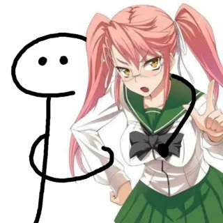 ❤️ Anime, Hình que, Nhân vật, Minh họa telegram sticker