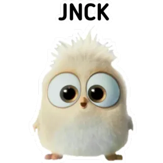 🙃 JNCK Dibujo animado, Lindo, Pájaro, Pollito, Animal, Pegatina telegram sticker