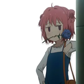 😏 Anime, Mädchen, Rose, Süß, Überheblich telegram sticker