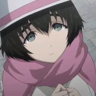 ⚙️ Mayuri Shiina Steins;Gate Anime, Personagem, Mayuri Shiina, Steins Gate whatsapp sticker