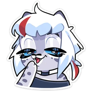 🌟 兽人, 拟人, 卡通, 得意, 角色, 插画 telegram sticker