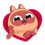 😍 kat, cartoon, schattig, sticker telegram sticker
