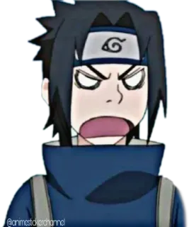 😡 Sasuke Uchiha Naruto animestickerchannel anime, manga, Sasuke, Naruto, character, sticker telegram sticker