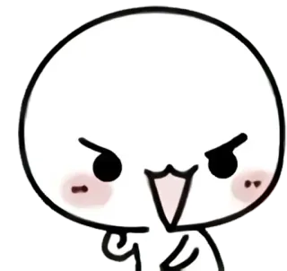 💪 Cartoon, Ausdruck, Süß, Wütend, Figur telegram sticker