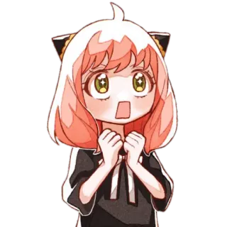 🤩 Anya Forger Spy x Family Anime, Manga, Spy x Family, Anya, Cartoon, Süß, Charakter telegram sticker