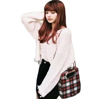 😌 Lisa wanita, kpop, penyanyi, gadis, potret, selebriti telegram sticker