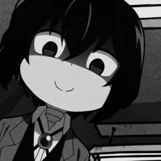 🖤 Osamu Dazai Bungou Stray Dogs Anime, Bungou Stray Dogs, Dazai, Osamu Dazai, Manga, Dibujo animado telegram sticker