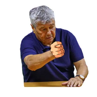🖕 fist, gesture, offensive, man, senior telegram sticker