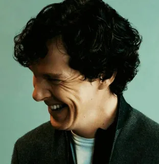 😂 Benedict Cumberbatch actor, celebrity, portrait, man telegram sticker