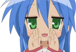 🗣 Konata Izumi Lucky Star Anime, Personagem, Fofa, Garota, Konata Izumi, Lucky Star whatsapp sticker