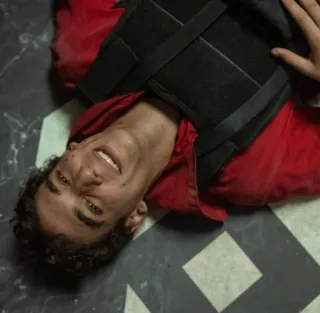 😐 Rio Money Heist La Casa de Papel, Rio, acteur, série, émission, personnage telegram sticker