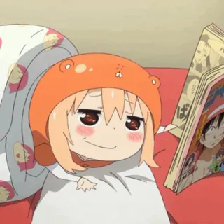 🍜 Umaru Doma Himouto! Umaru-chan anime, umaru, cute, himouto, lazy, kawaii, chibi telegram sticker