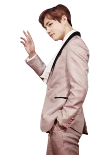 🙋‍♂ man, suit, kpop, singer, celebrity telegram sticker