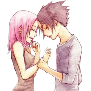 🎧 Sakura anime, manga, sakura, couple, romance, naruto telegram sticker