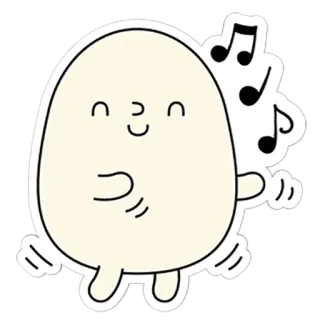 🎹 卡通, 音乐, 跳舞, 人物, 音符, 可爱 telegram sticker
