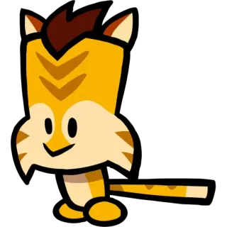 😏 Dibujo animado, Animal, Tigre, Lindo, Pegatina whatsapp sticker