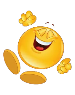 😄 Emoji, Joyeux, Gai, Dessin animé whatsapp sticker