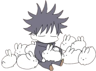 🐺 Cartoon, Figur, Anime, Hase, Süß whatsapp sticker