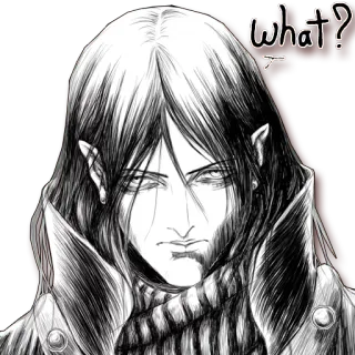 😐 what? Anime, Mangá, Pergunta, Gótico telegram sticker
