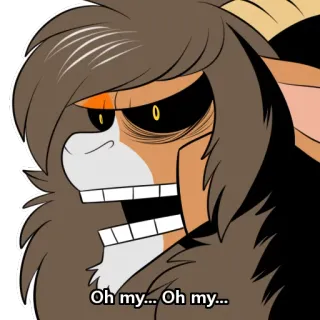 😫 Oh my... Oh my... telegram sticker
