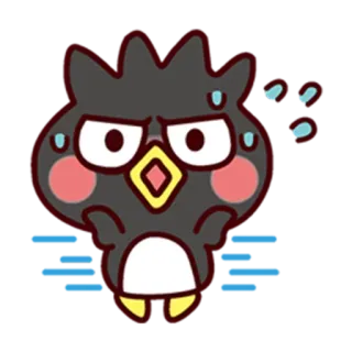 😥 Badtz-Maru penguin, angry, cartoon, Badtz-Maru, Sanrio telegram sticker