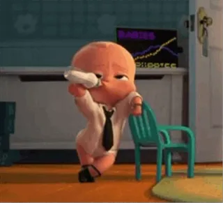 🍼 Boss Baby The Boss Baby BABIES Phim hoạt hình, Em bé, Bộ com lê, Cà vạt, Chai, Hoạt hình, Tài chính whatsapp sticker
