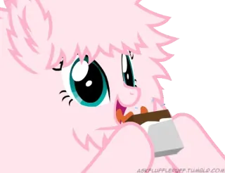 🤯 ASKFLUFFLEPUFF.TUMBLR.COM my little pony, mlp, fluffle puff, cartoon, animation, cute telegram sticker