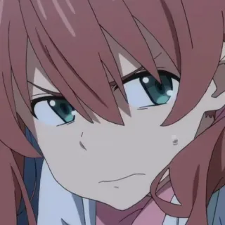🍓 Anime, Fille, Personnage, Portrait, En colère, Expression telegram sticker