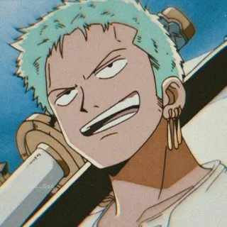 🌽 Roronoa Zoro One Piece anime, sword, pirate, swordsman, fighter, manga, character, one piece telegram sticker