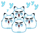 😱 уууу 动物, 可爱, 猫, 俄罗斯, uuu telegram sticker