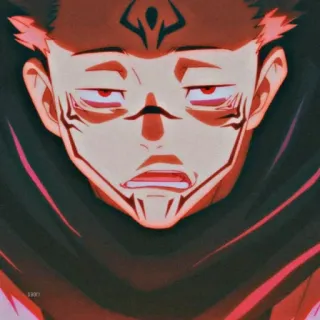 😈 Sukuna Jujutsu Kaisen Anime, Manga, Spirito Maledetto, Ryomen Sukuna, Villain telegram sticker