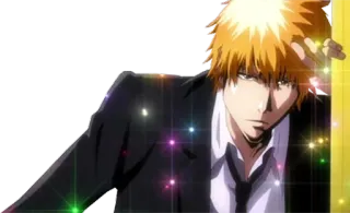 😏 Ichigo Kurosaki Bleach Anime, Manga, Ichigo, Bleach, Postać, pomarańczowe włosy whatsapp sticker
