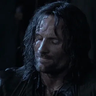 💍 Aragorn The Lord of the Rings Aragorn, O Senhor dos Anéis, Viggo Mortensen, Personagem de filme, Fantasia whatsapp sticker
