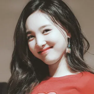 🕸 woman, portrait, smiling, happy, korean, asian telegram sticker