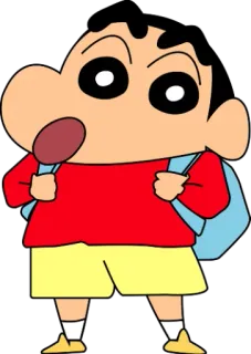 🎒 Shin-chan Crayon Shin-chan Dibujos animados, Anime, Mochila, Personaje, Shin-Chan, Crayon Shin-Chan, Divertido telegram sticker