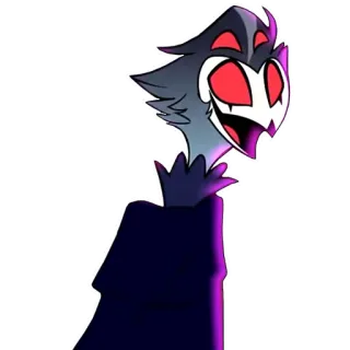 😃 Stolas Helluva Boss burung hantu, iblis, kartun, helluva boss, stolas telegram sticker