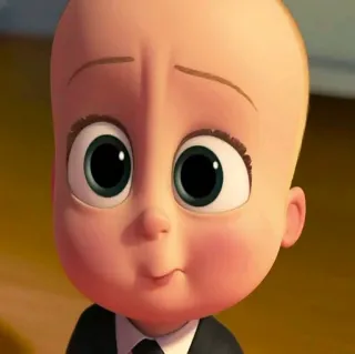 😶 Boss Baby The Boss Baby bébé, costume, dessin animé, animé telegram sticker