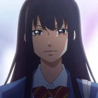 🎶 Anime, Uniforme scolastica, Ragazza, Personaggio whatsapp sticker