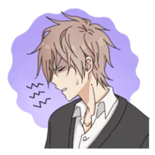 😠 Anime, Nhân vật, Tức giận, Bực bội, Khó chịu, Sticker telegram sticker