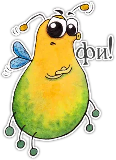 😣 Фои! Desenho animado, Inseto, Mosca, Fofo, Inseto, Engraçado, Expressão telegram sticker