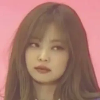😐 Jennie kpop, singer, music, celebrity, woman, face, expression telegram sticker