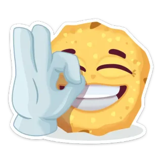 👌 emoji, okay, gesture, positive, agreement, cartoon telegram sticker