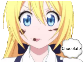 🍫 Chocolate anime, cartoon, chocolate, cute, girl telegram sticker