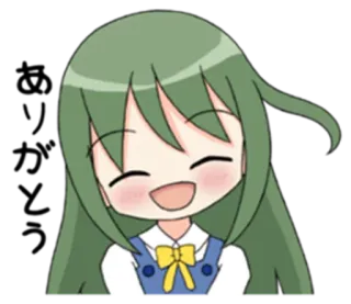 ☺️ Anime, Cartoon, Chibi, Süß, Mädchen, Lächelnd telegram sticker