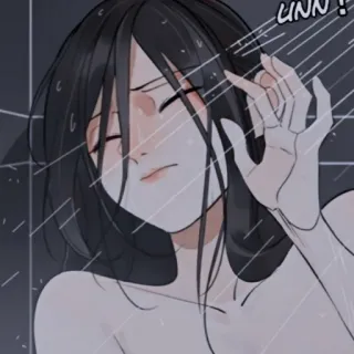 ⚓ UNN! Anime, Dusche, Weiblich, Haare, Manga telegram sticker