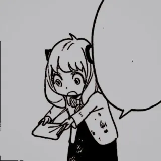 🥜 Anya Forger Spy x Family Anime, Manga, Anya, Spy x Family, Słodkie, Kreskówka telegram sticker