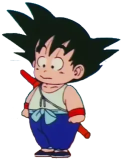 😶 Goku Dragon Ball 悟空, ドラゴンボール, アニメ, 漫画, 悟空 子供 telegram sticker
