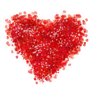 ❤ сердце, красный, блестки, любовь, блеск telegram sticker