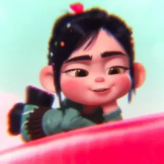 🩰 Vanellope von Schweetz Wreck-It Ralph Vanellope, Ralph el demoledor, Dibujos animados, Personaje, Animado, Disney telegram sticker