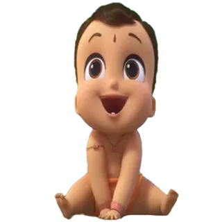 😂 baby, cartoon, indian, cute, child telegram sticker